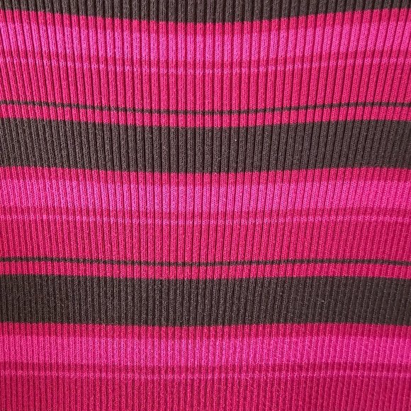Petite Sophisticate LS Striped Ribbed Turtleneck Top | Like New | SP | Pink BRN - Picture 13 of 15